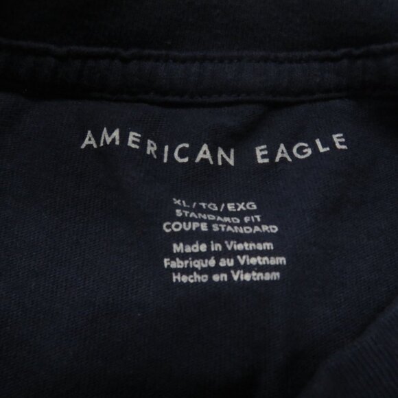 American Eagle T-Shirt Mens XL Blue Graphic Tee Short Sleeve Cotton Standard - Picture 4 of 5